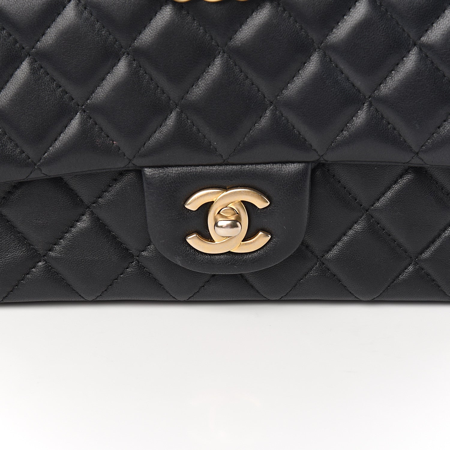 Chanel Lambskin Quilted Mini Rectangular Flap Black 9 of 11