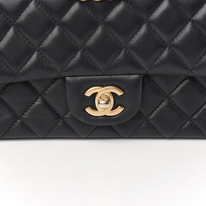 Chanel Lambskin Quilted Mini Rectangular Flap Black 9 of 11