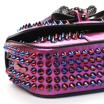 Christian Louboutin Patent Scarabe Spikes Sweety Charity Crossbody Bag Rose Digitale 6 of 8
