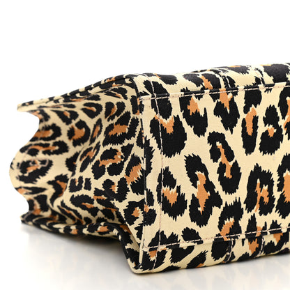 Marc Jacobs Cotton Canvas Leopard Print Medium The Traveler Tote Bag 8 of 9