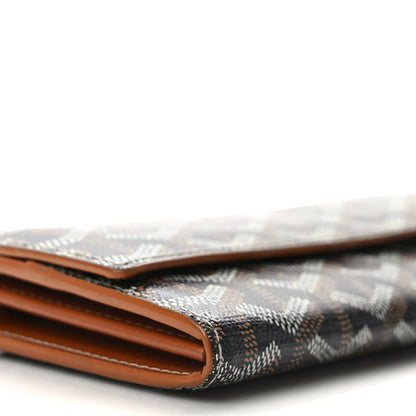 Goyard Goyardine Varenne Long Wallet Black Gold 7 of 10