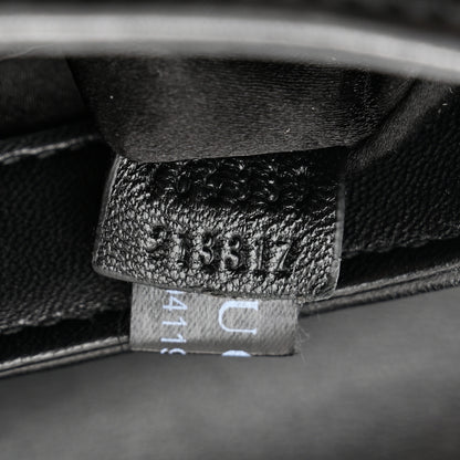 Gucci Nappa Vertical Matelasse Small Maxi Horsebit Chain Shoulder Bag Black 12 of 19