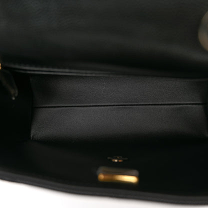 Chanel Caviar Quilted Mini Retro Twist Top Handle Flap Black 5 of 11