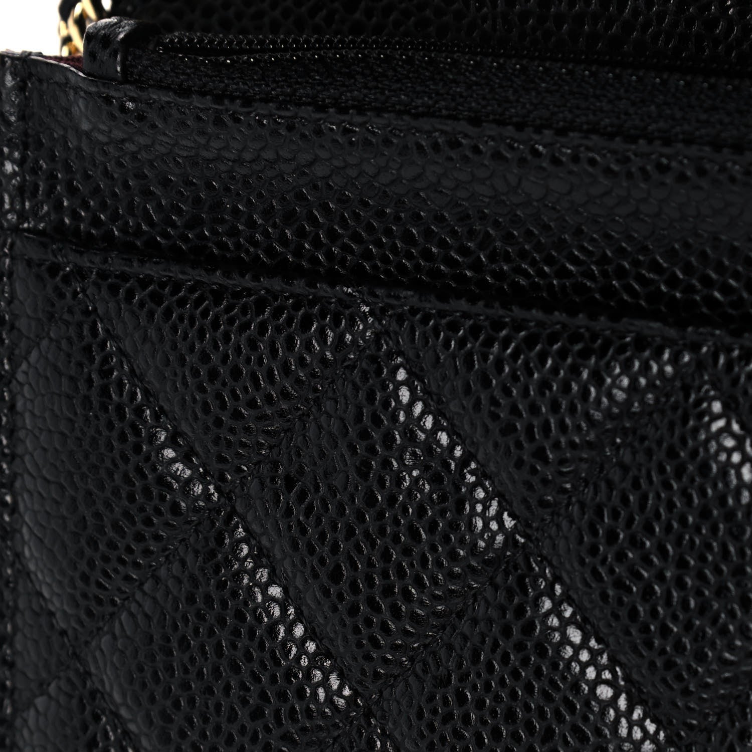 Chanel Caviar Quilted Wallet On Chain WOC Black 12 of 14