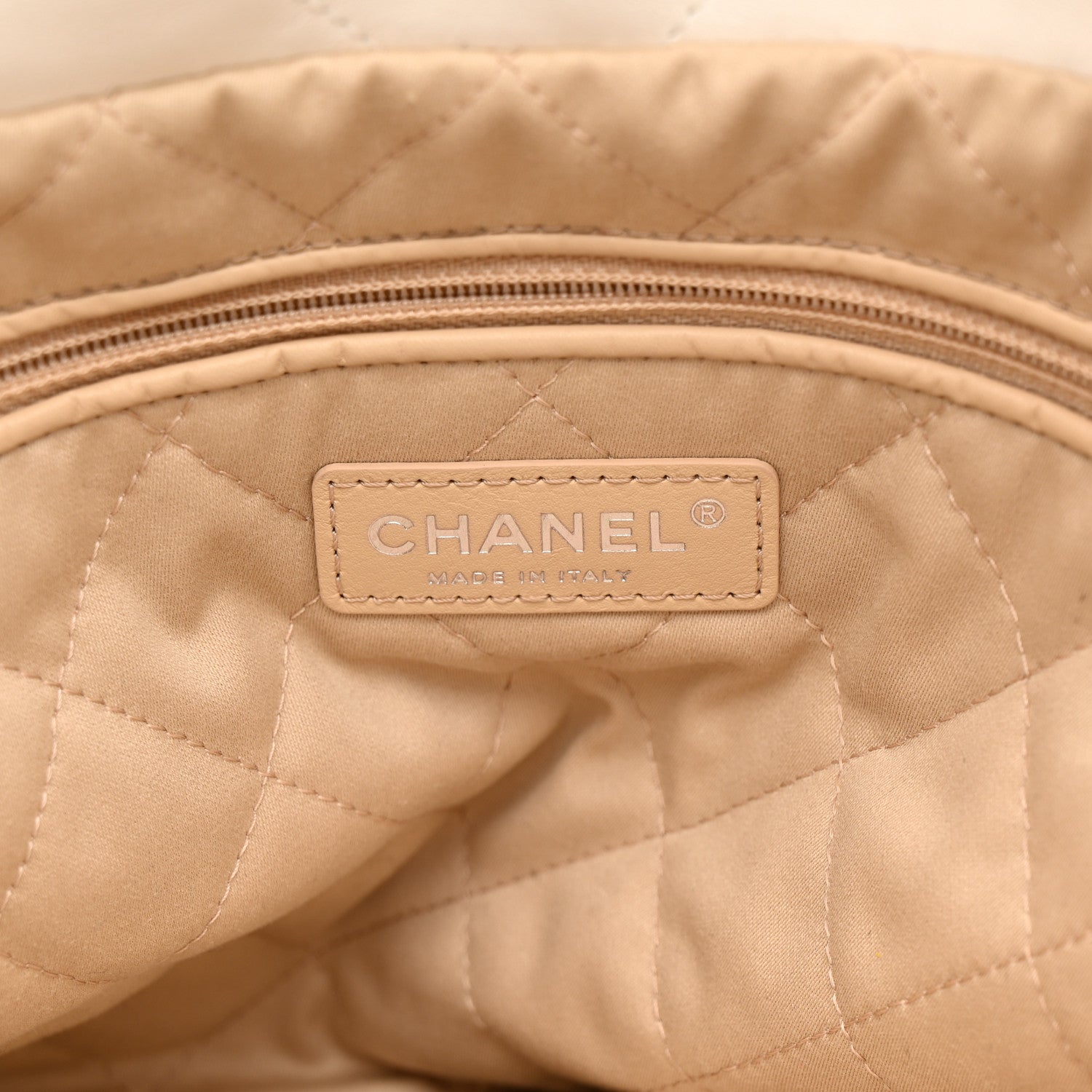 Chanel Shiny Calfskin Quilted Small Rainbow Chanel 22 White 7 of 11
