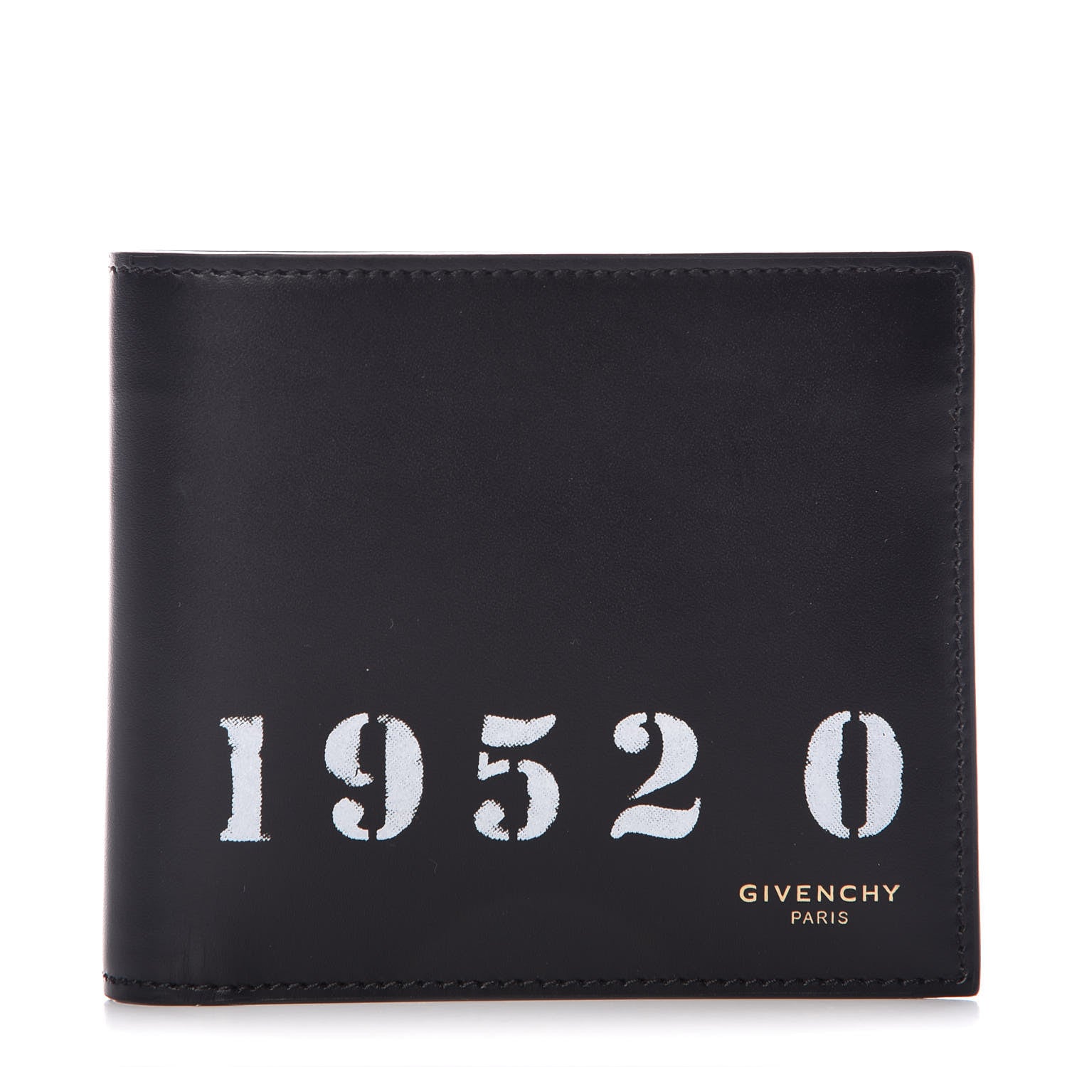 Givenchy Calfskin 1952 0 Printed Bi-Fold Wallet Black 1 of 10