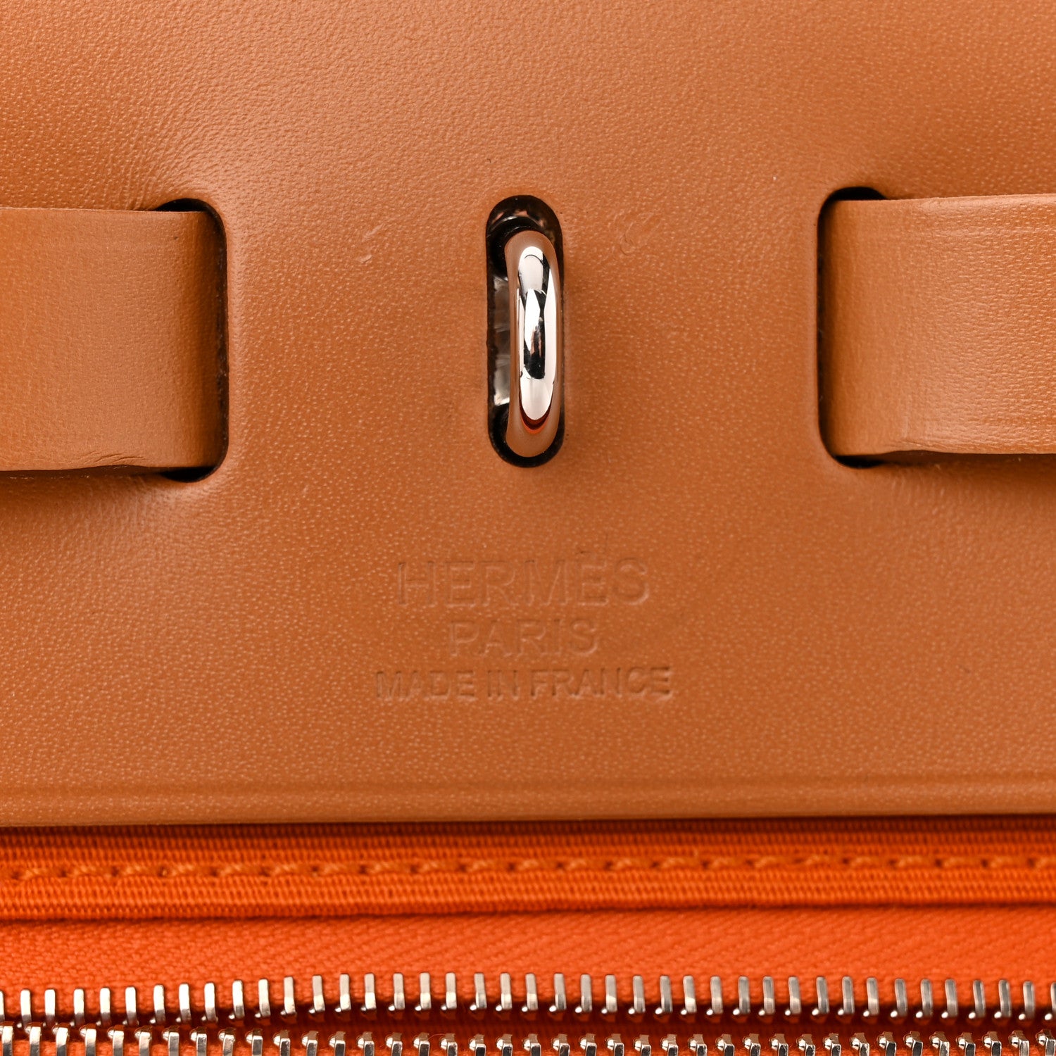 Hermes Toile Vache Hunter Herbag Zip 31 PM Orange 7 of 15