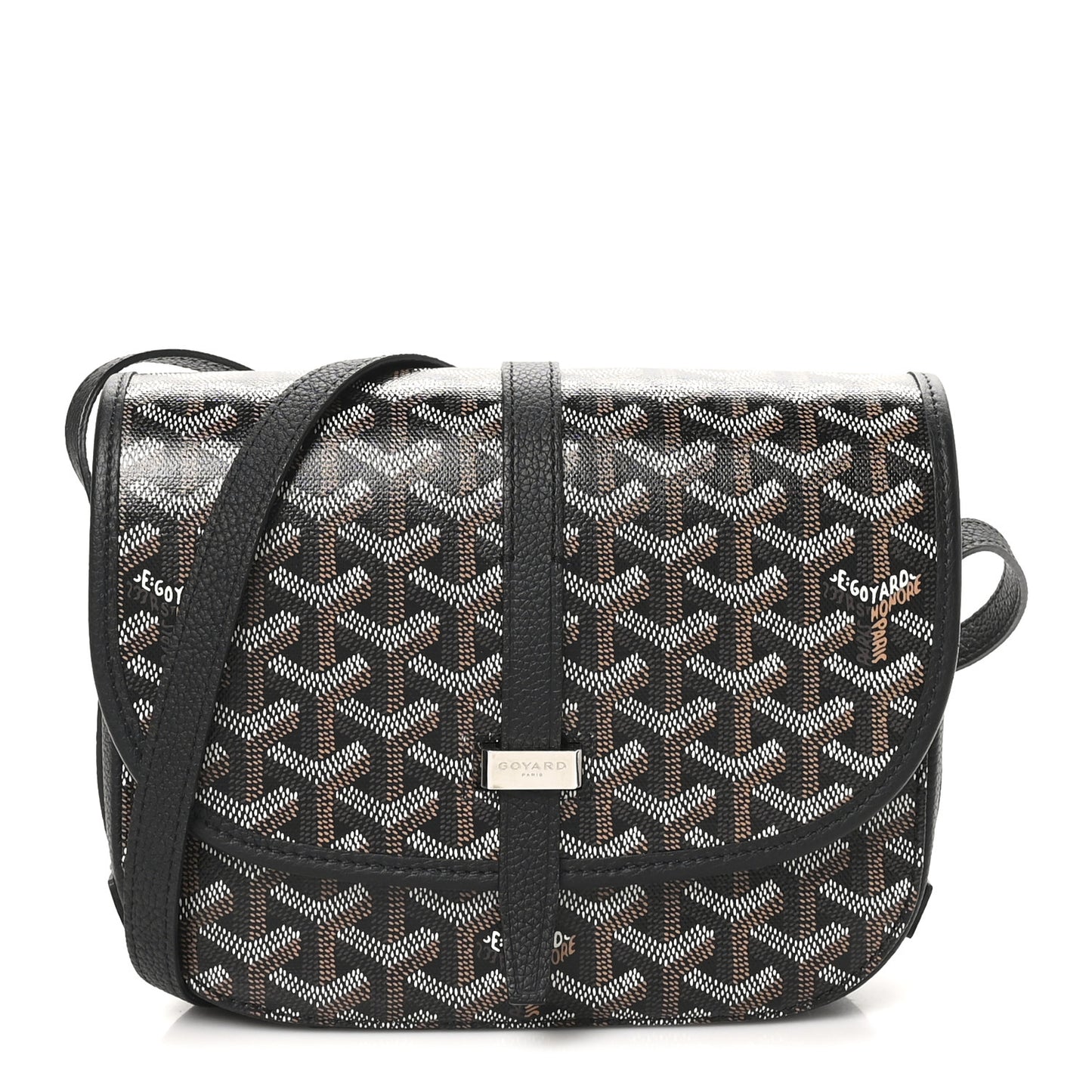 Goyardine Belvedere II PM Messenger Bag Black