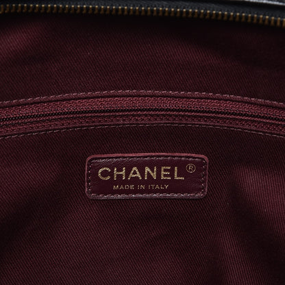 Chanel Glazed Calfskin Castle Rock Bowling Bag Black 7 of 12
