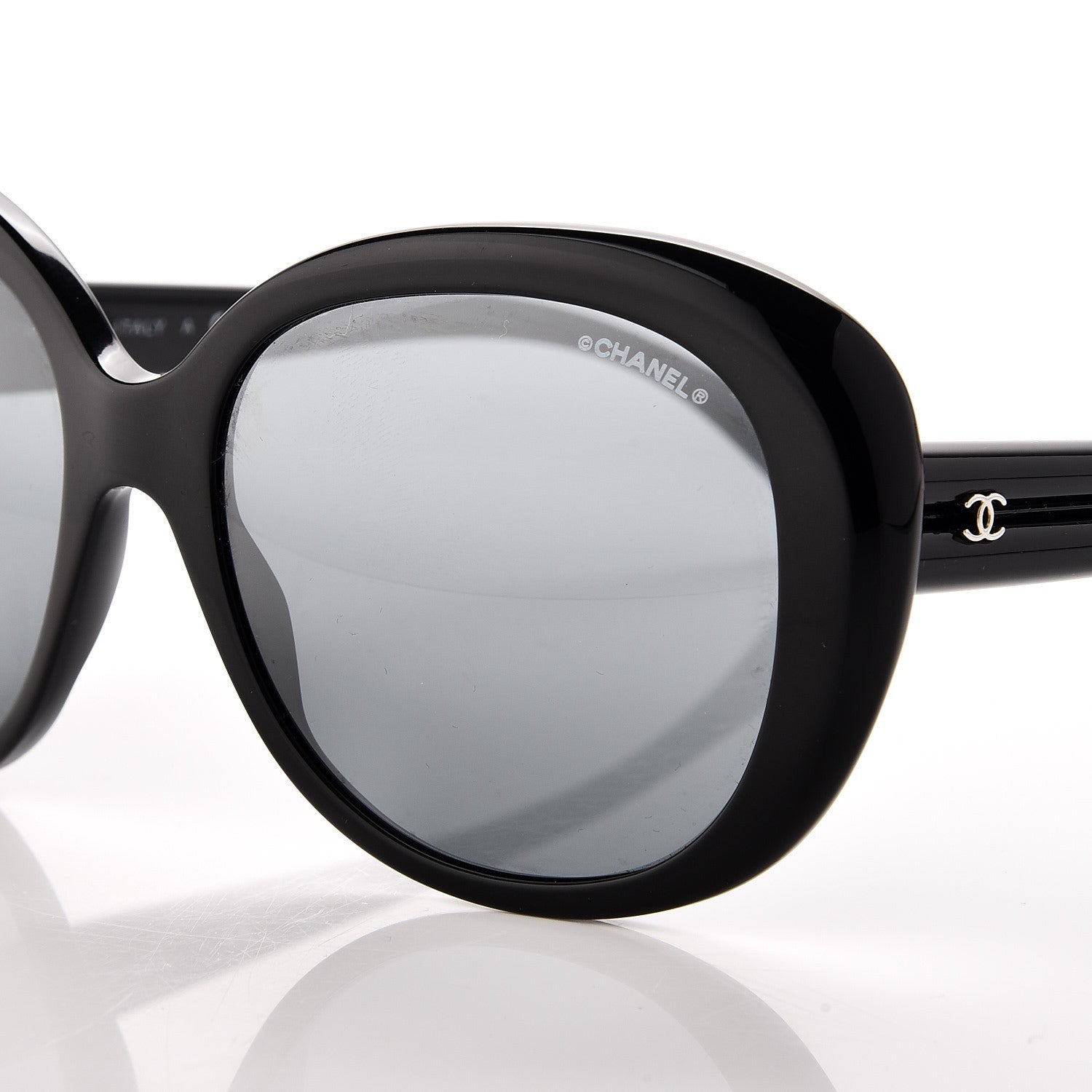Chanel Signature Oval Sunglasses 5312 Black 7 of 8