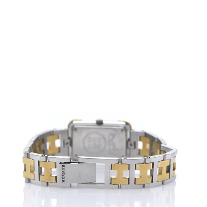 Hermes Stainless Steel 18mm Rectangle Croisiere Quartz Watch Gold 3 of 7