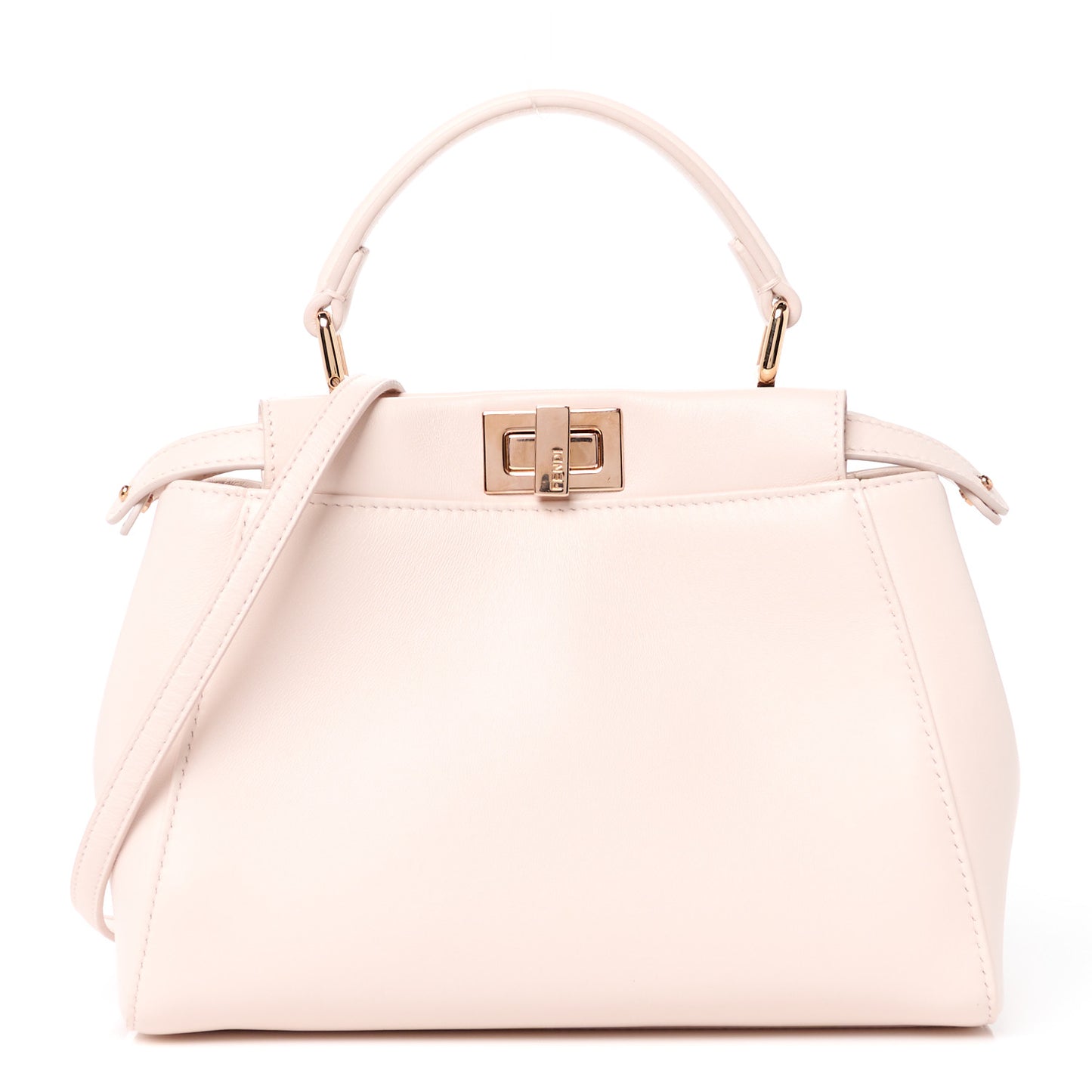 Nappa Mini Peekaboo Iconic Satchel Egg Shell