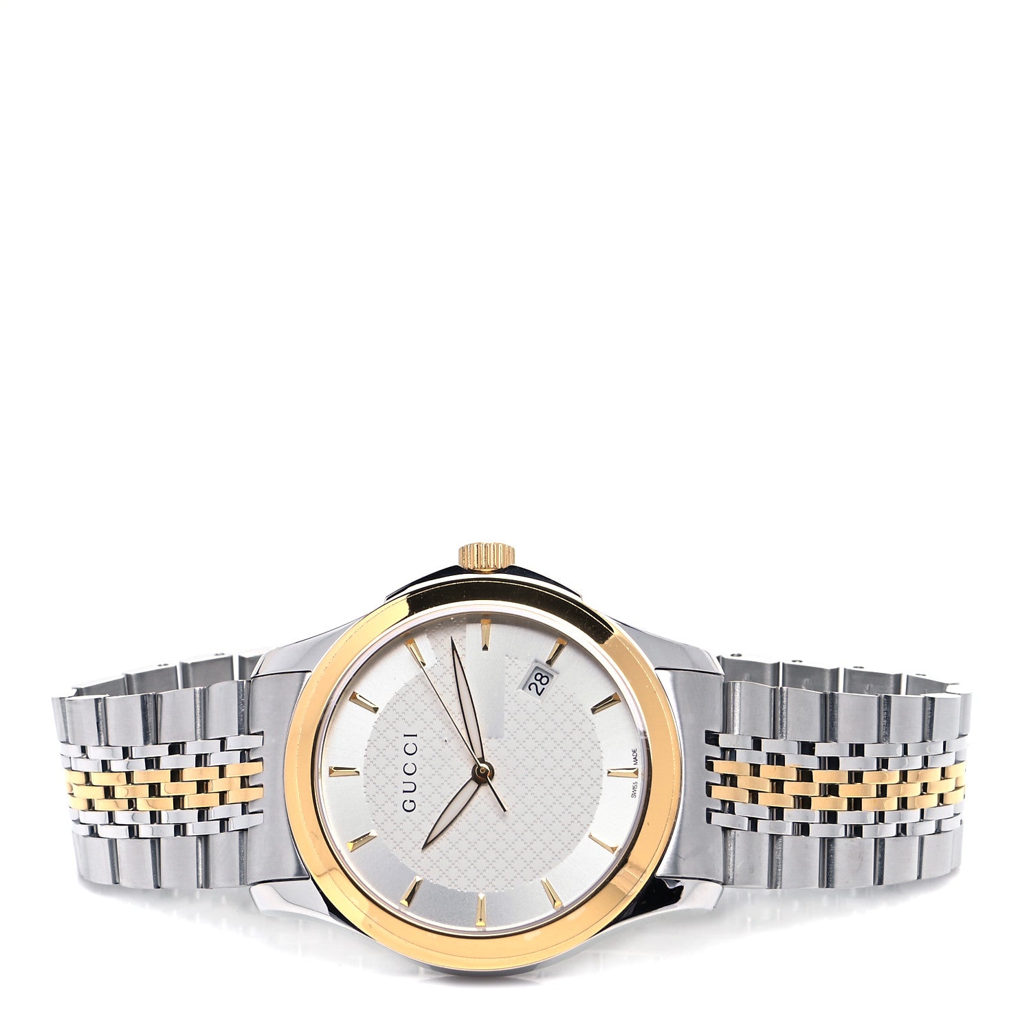 Gucci Stainless Steel 38mm G-Timeless Two Tone Quartz Watch 2 of 5