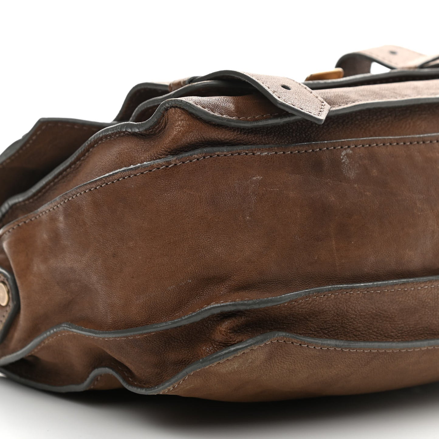 Lambskin PS1 Mini Pouch Messenger Bag Saddle