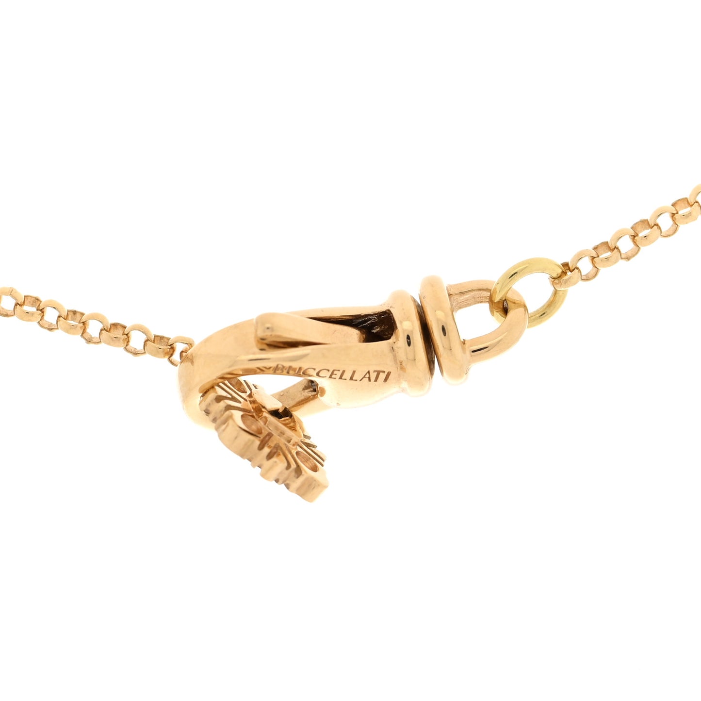 18K Yellow Gold Mother of Pearl Opera Tulle Pendant Necklace