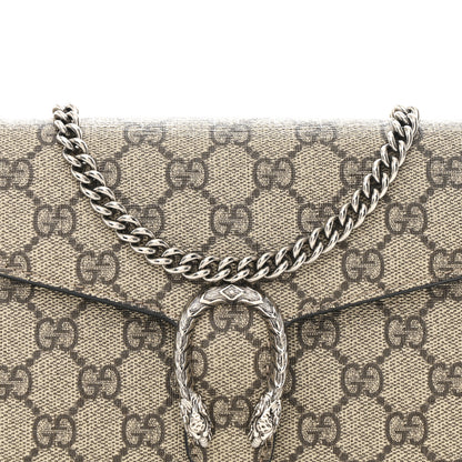 Gucci GG Supreme Monogram Mini Dionysus Chain Wallet Beige Black 6 of 9