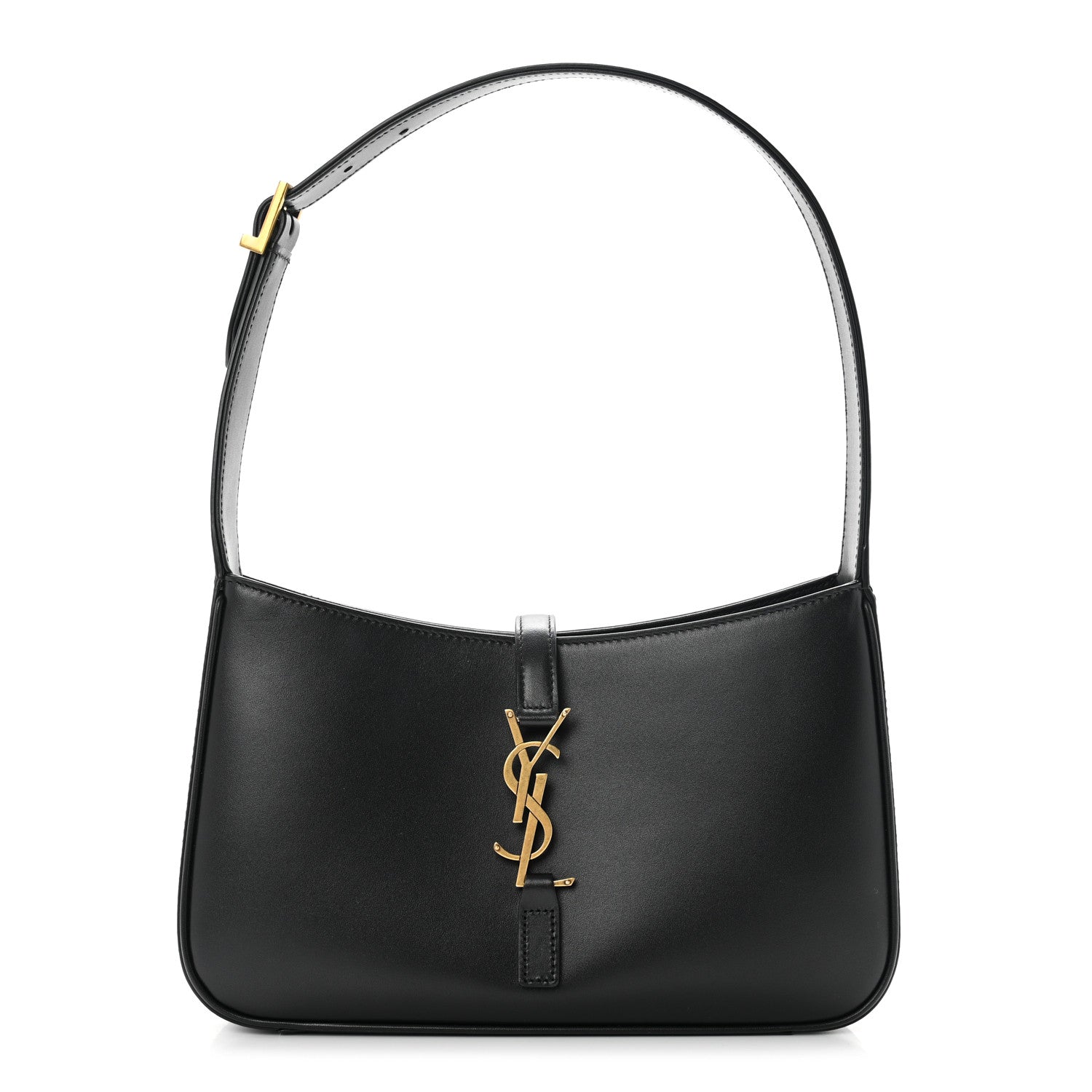 Saint Laurent Smooth Calfskin Le 5 A 7 Hobo Black 1 of 7