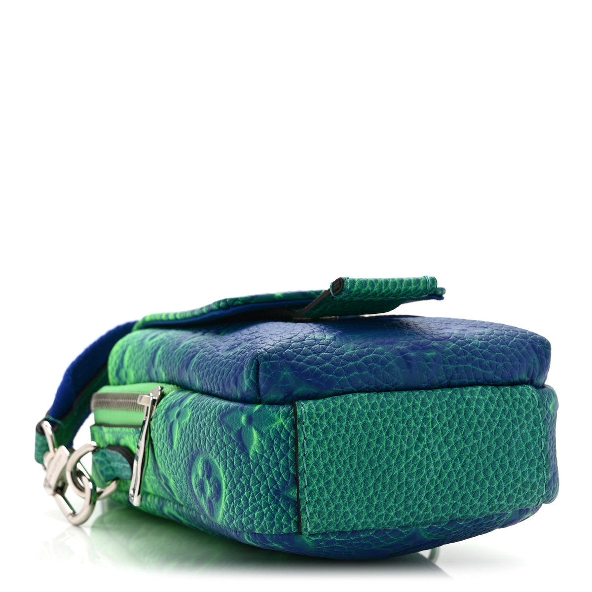 Taurillon Illusion Double Phone Case Bleu Vert