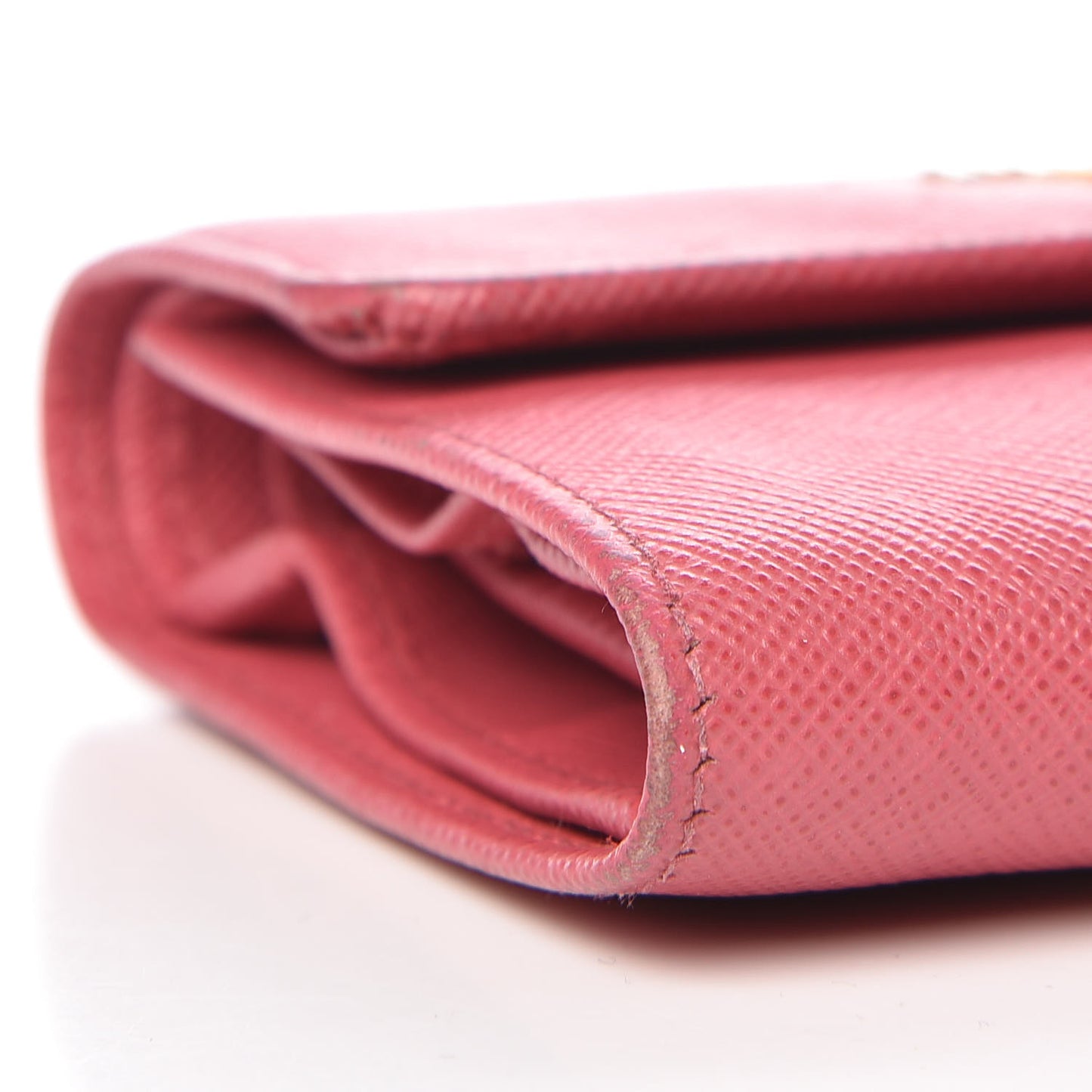Saffiano Metal Flap Wallet Peonia