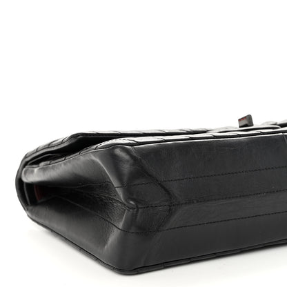 Chanel Aged Calfskin Chevron Quilted 2.55 Reissue 226 So Black 9 of 10