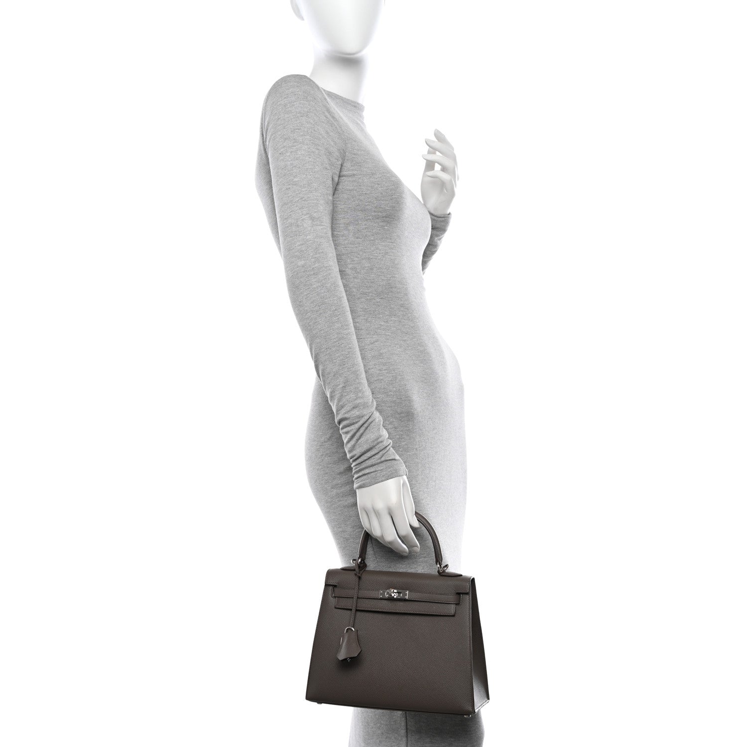 Hermes Epsom Kelly Sellier 25 Etain 2 of 18