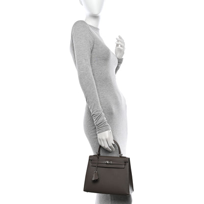 Hermes Epsom Kelly Sellier 25 Etain 2 of 18