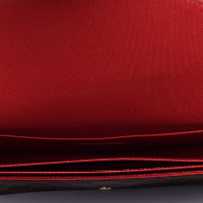 Louis Vuitton Damier Ebene Pochette Felicie Chain Wallet 5 of 12