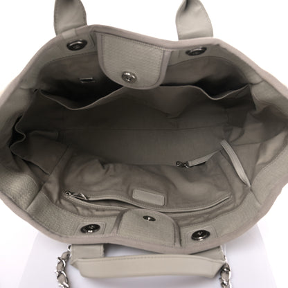 Chanel Mixed Fibers Medium Deauville Tote Grey 4 of 8