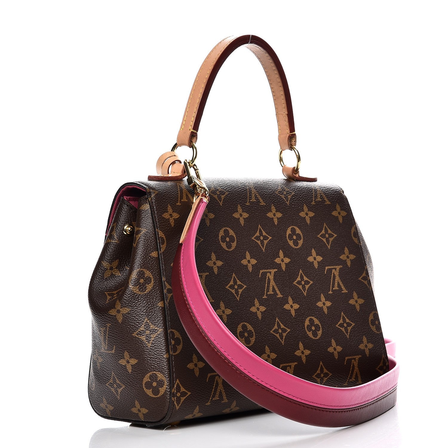 Louis Vuitton Monogram Cluny BB Bordeaux Fuchsia 4 of 9
