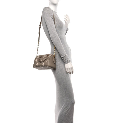 Louis Vuitton Empreinte Monogram Giant Speedy Bandouliere 20 Creme Beige 2 of 10
