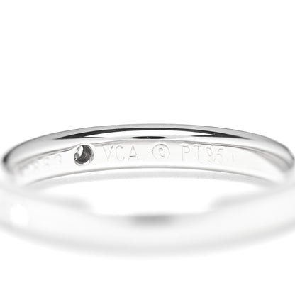 Van Cleef & Arpels Platinum Diamond Tendrement Etoiles Wedding Band Ring 48 4.5 4 of 4