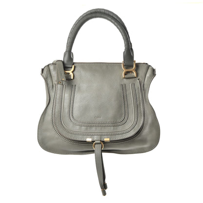 Chloe Calfskin Medium Marcie Satchel Baobab Green 1 of 7