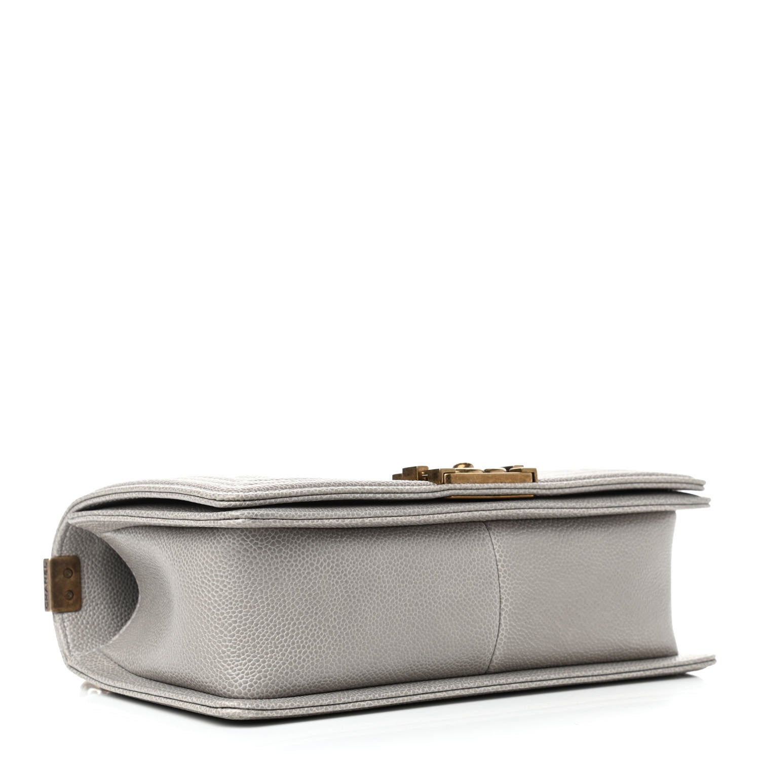 Chanel Caviar Quilted Medium Boy Flap Light Grey 3 of 9