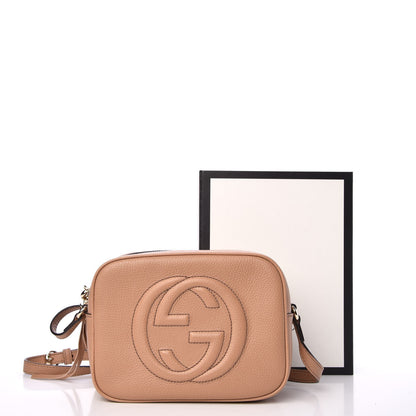 Gucci Pebbled Calfskin Small Soho Disco Bag Camelia 10 of 10