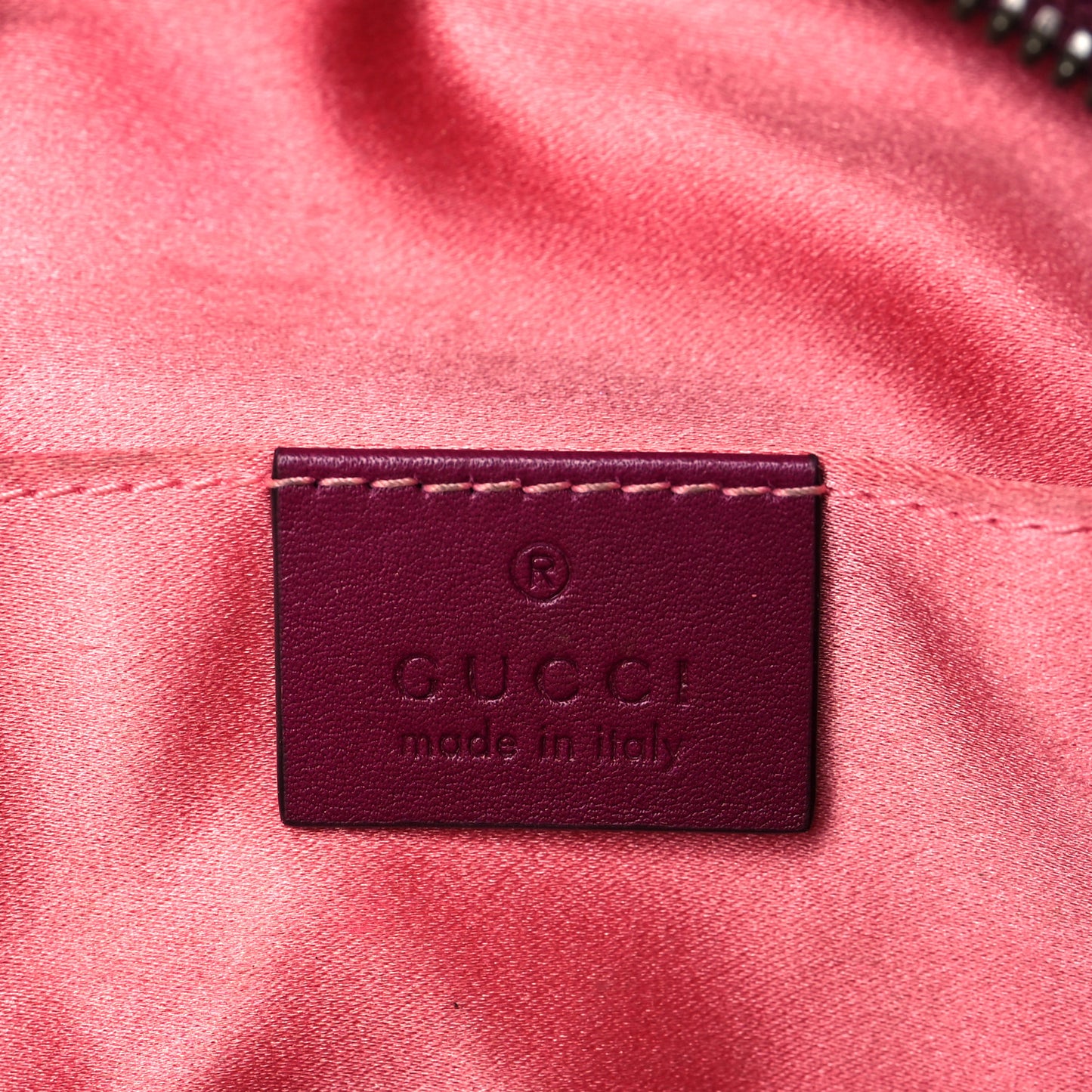 Velvet Matelasse GG Marmont Belt Bag 95 38 Fuchsia Violet Cyclamen