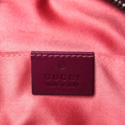 Gucci Velvet Matelasse GG Marmont Belt Bag 95 38 Fuchsia Violet Cyclamen 6 of 12