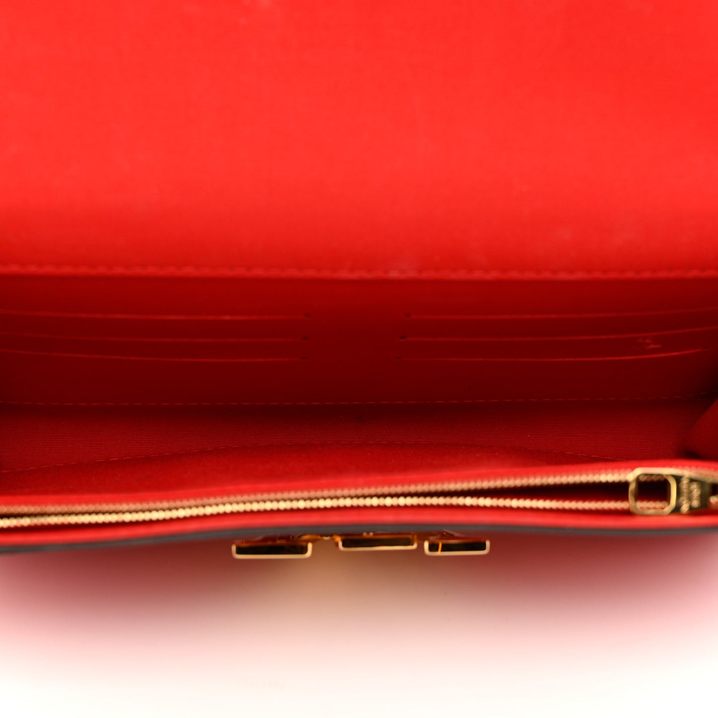 Patent Louise Clutch Cherry