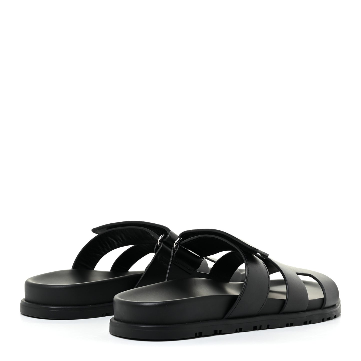 Calfskin Womens Chypre Sandals 37.5 Black