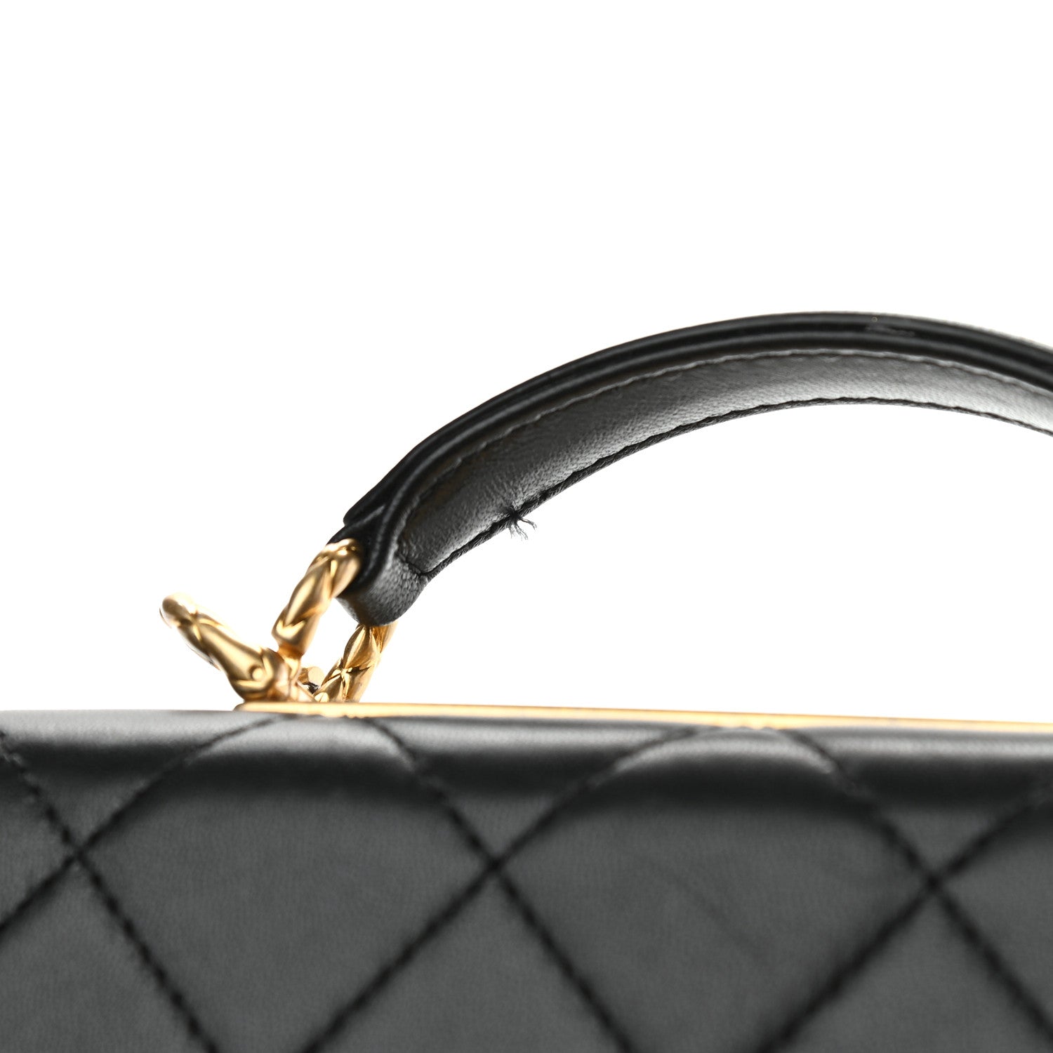 Chanel Lambskin Quilted Mini Trendy Spirit Top Handle Flap Black 10 of 10