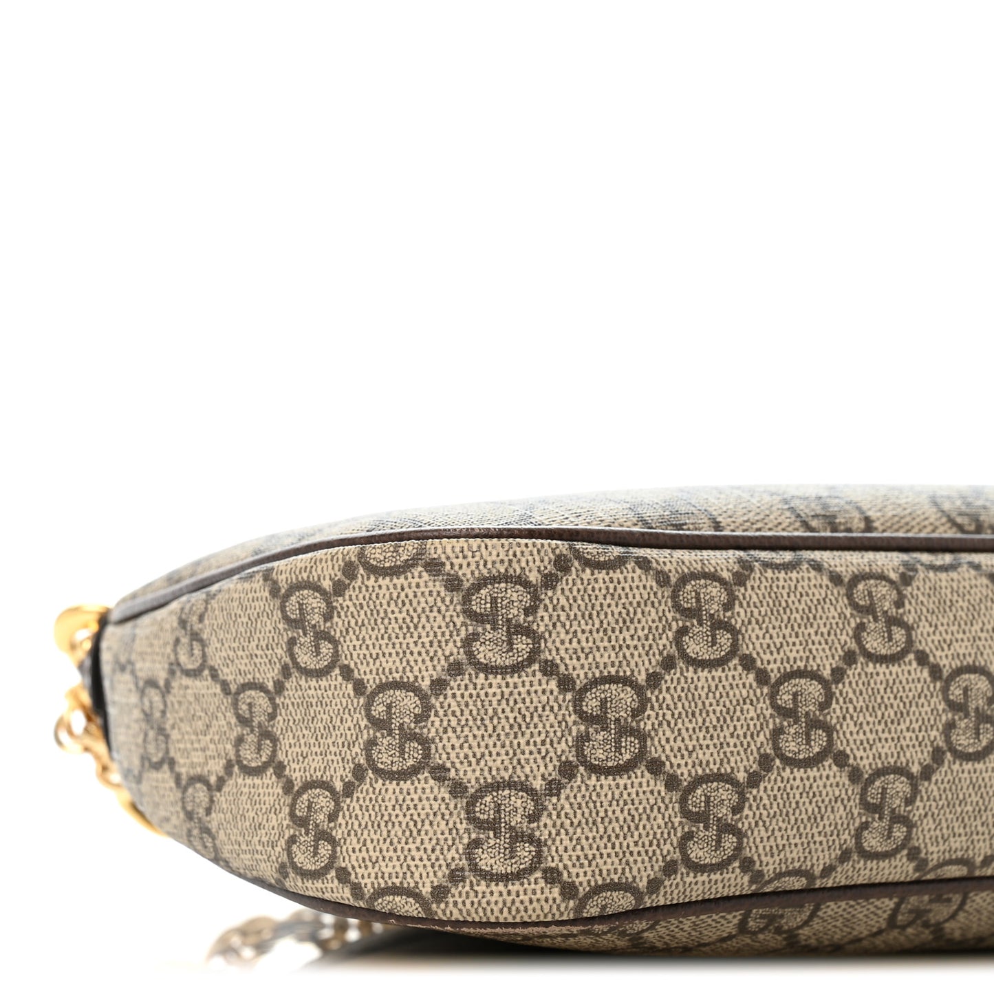 GG Supreme Monogram Textured Dollar Calfskin Web Small Ophidia GG Handbag Beige Ebony New Acero Beige Ebony New Acero Beige Ebony New Acero