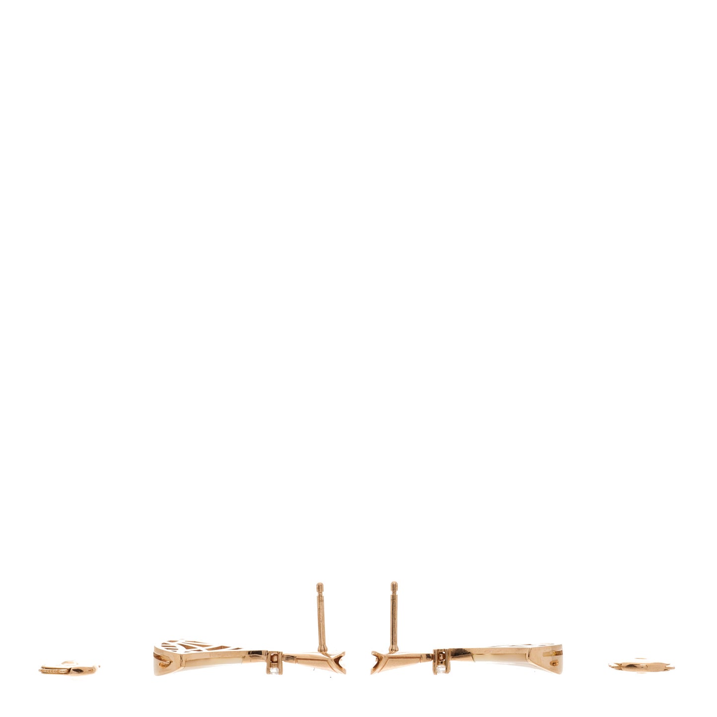 18K Rose Gold Diamond Mother of Pearl Divas' Dream Earrings