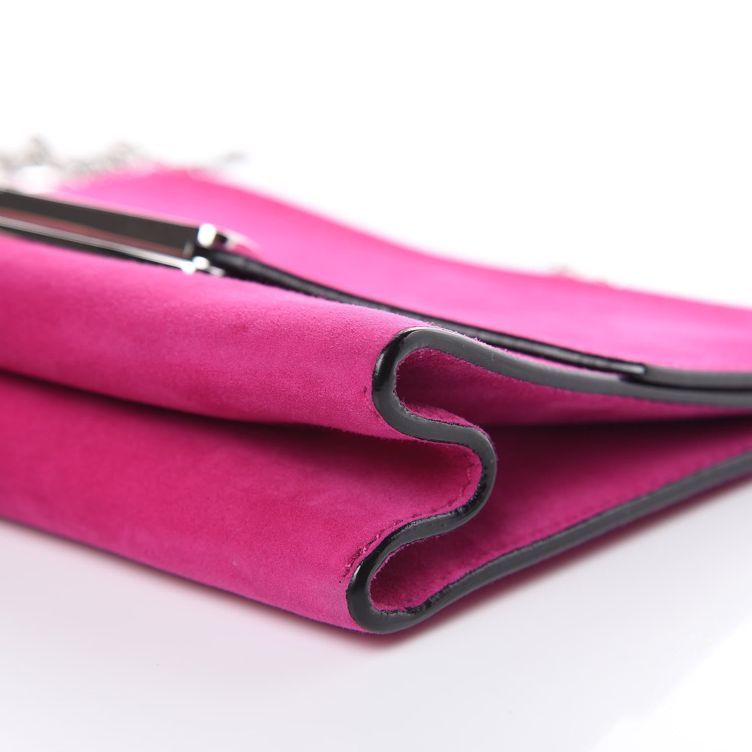 Proenza Schouler Suede Curl Small Chain Clutch Peony 9 of 9