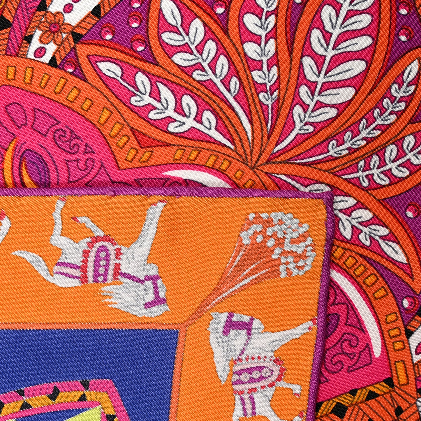 Silk Le Jardin De La Maharani Scarf 90