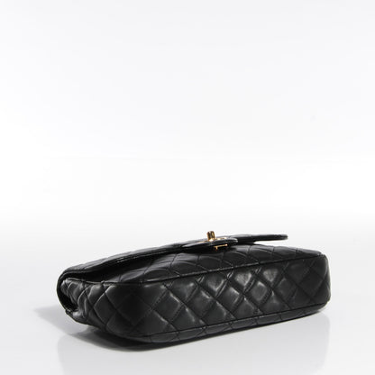 Chanel Lambskin Quilted Cruise Charm Medium Single Flap Black 4 of 8