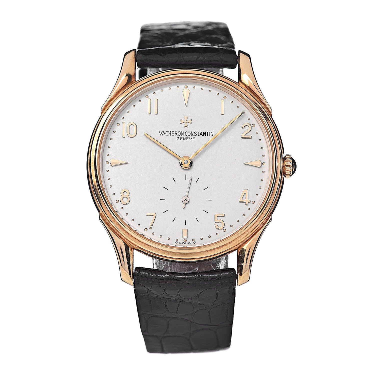 Vacheron Constantin 18K Yellow Gold Alligator 32mm Les Historiques Manual Winding Watch 92239 1 of 10