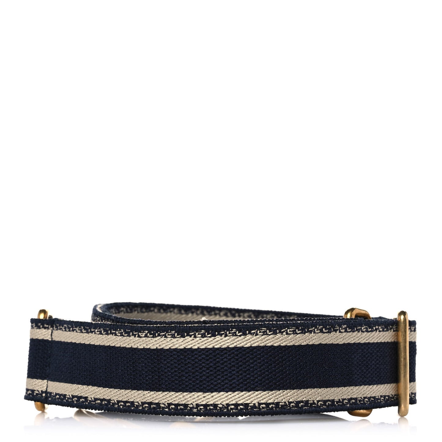 Canvas Embroidered Shoulder Strap Blue