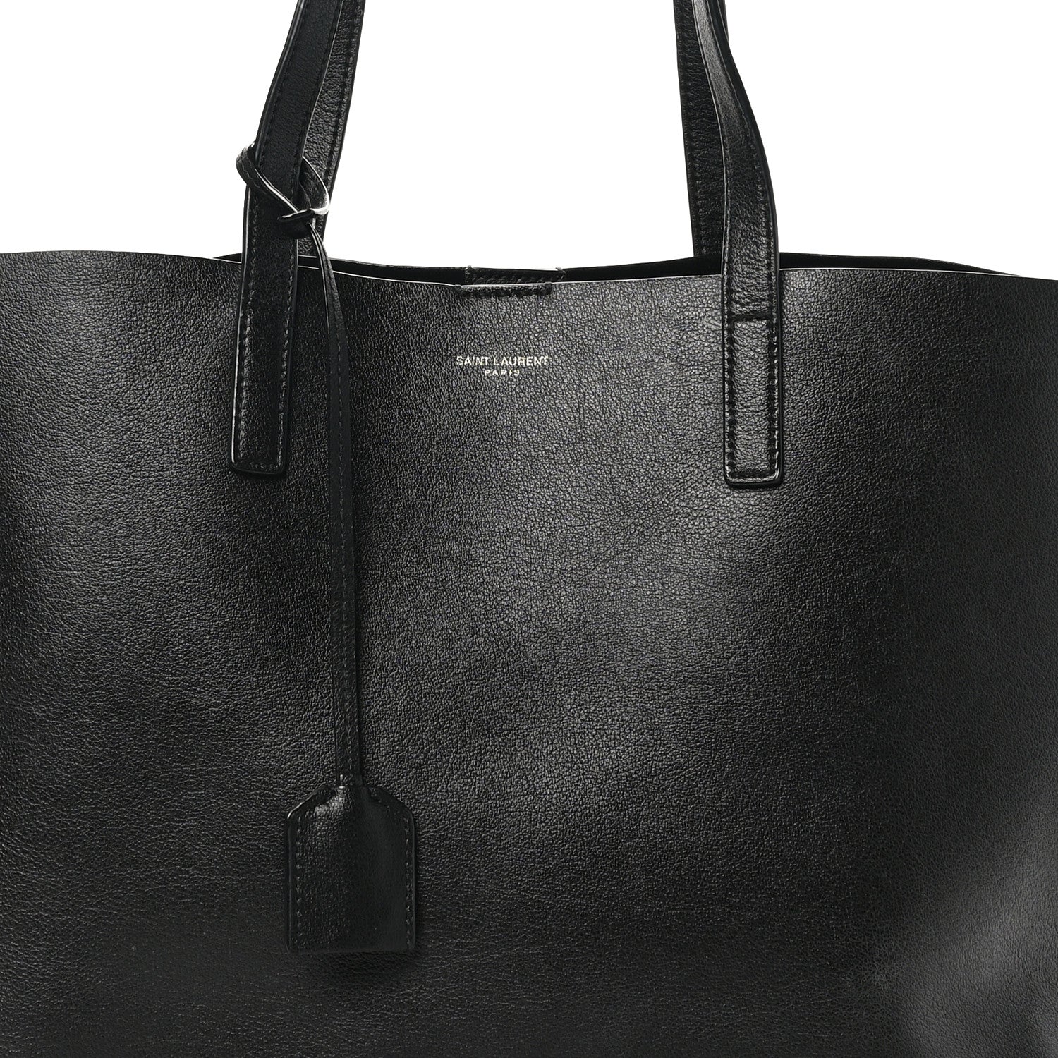 Saint Laurent Calfskin Large Shopping Tote Black 9 of 11