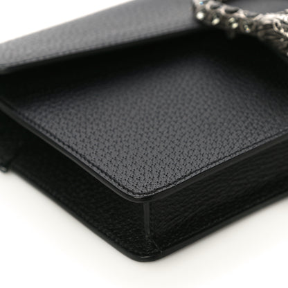 Gucci Dollar Calfskin Crystal Dionysus Clutch Wristlet Black Black Diamond 10 of 11