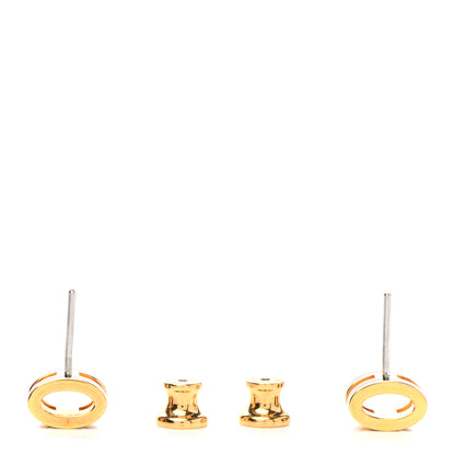 Hermes Gold Lacquered Pop H Earrings Black 3 of 7