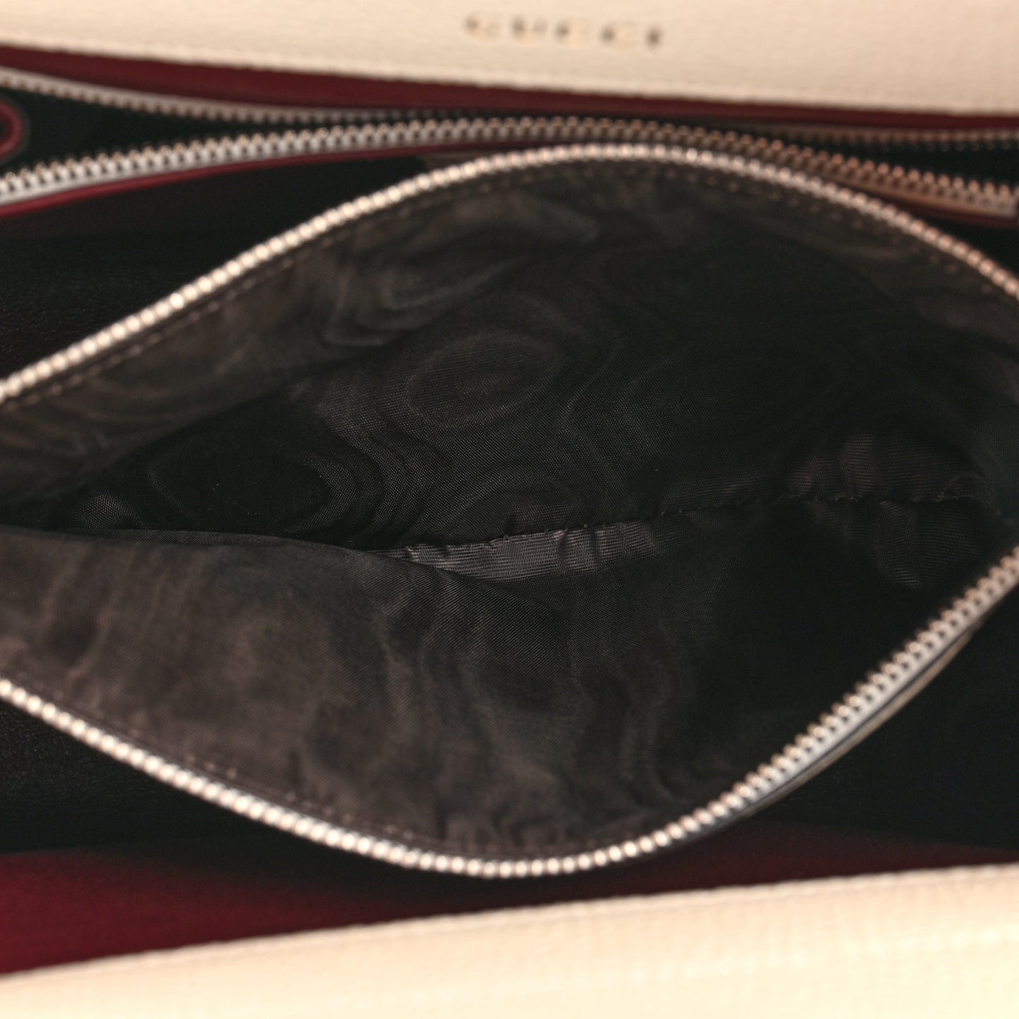 Grainy Calfskin Small Zumi Top Handle Bag Mystic White